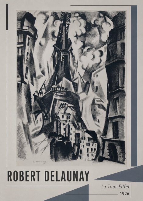 Robert Delaunay La Tour Eiffel No1 - Plakat