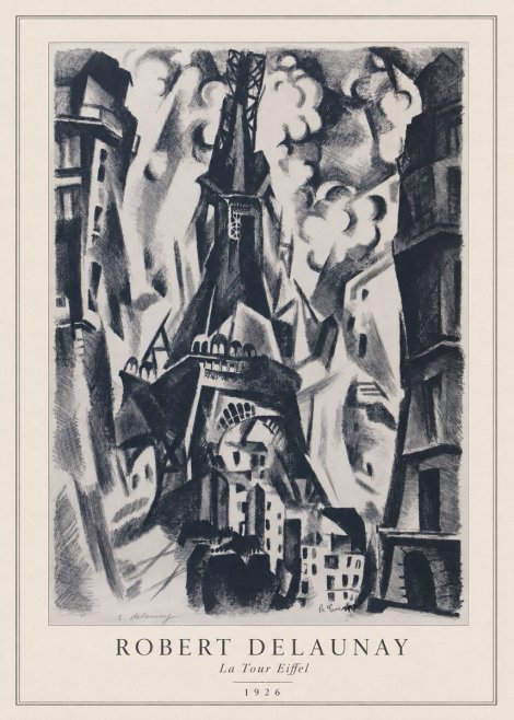 Robert Delaunay La Tour Eiffel No3 - Plakat