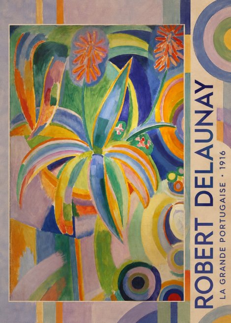 Robert Delaunay La Grande Portugaise I No2 - Plakat