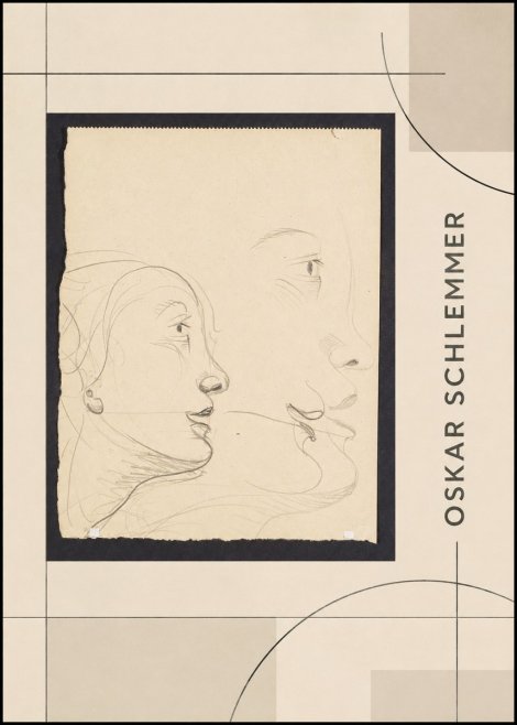Oskar Schlemmer Profile Studies No2 - Plakat