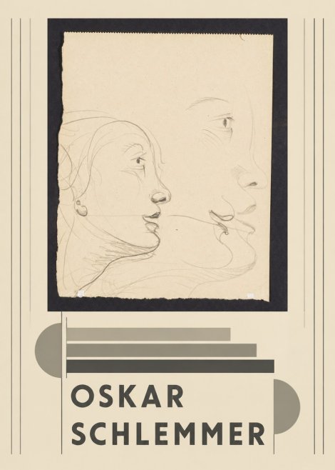 Oskar Schlemmer Profile Studies No3 - Plakat