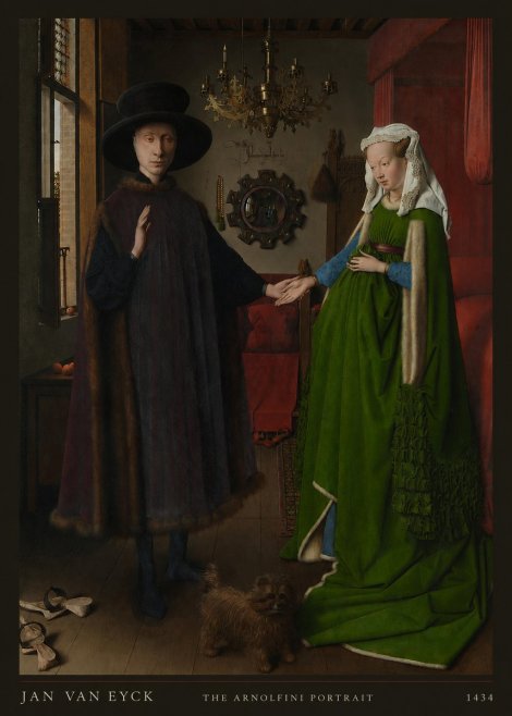 Jan van Eyck The Arnolfini Portrait III No6 - Plakat