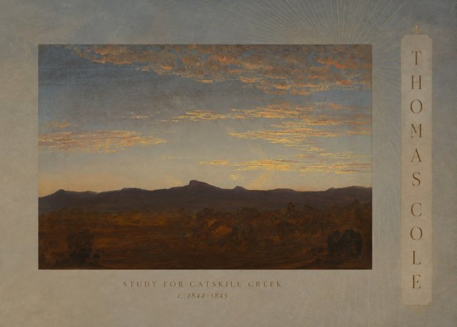 Thomas Cole Study for Catskill Creek I No3 - Plakat