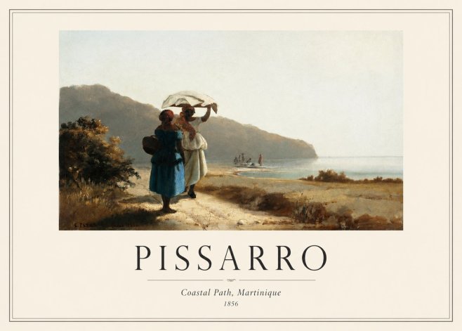 Pissarro Coastal Path, Martinique No1 - Plakat