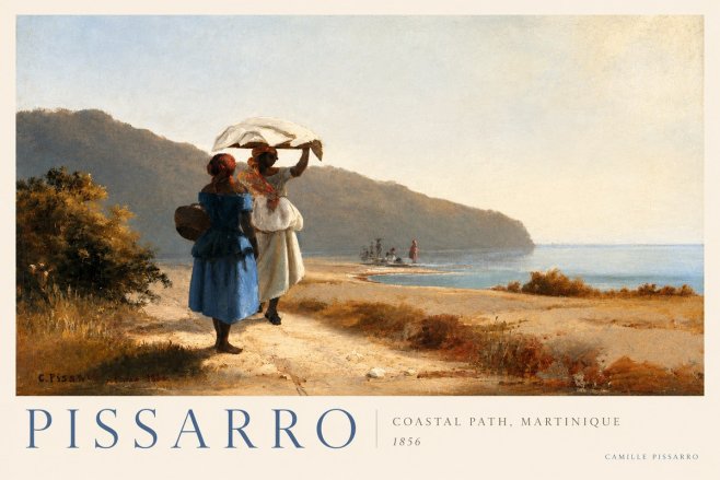 Pissarro Coastal Path, Martinique No2 - Plakat