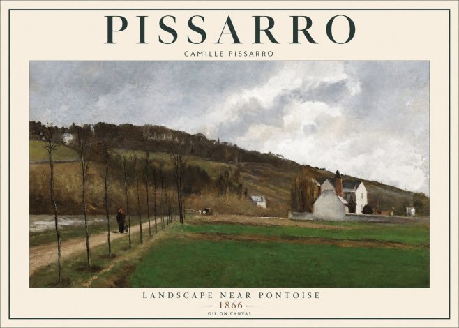 Pissarro The Road from Louveciennes II No2 - Plakat