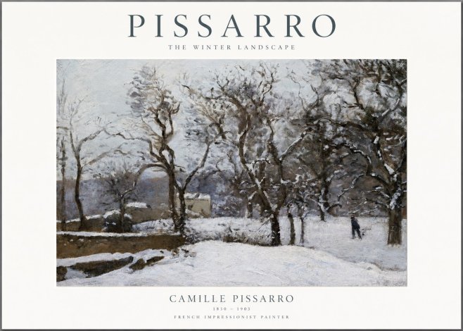 Pissarro The Winter Landscape No1 - Plakat
