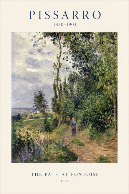 Pissarro The Path at Pontoise No1 - Plakat