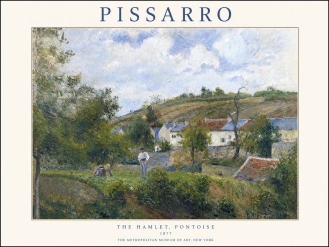 Pissarro The Hamlet, Pontoise No1 - Plakat