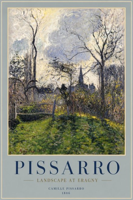 Pissarro Landscape at Eragny No2 - Plakat