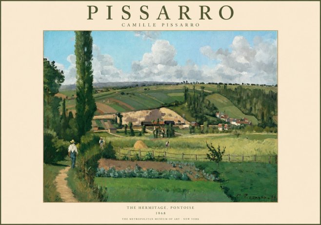 Pissarro The Hermitage, Pontoise No1 - Plakat
