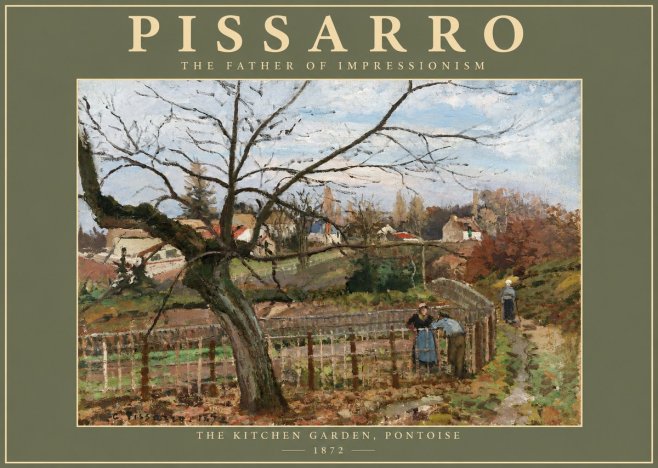 Pissarro The Kitchen Garden, Pontoise No2 - Plakat