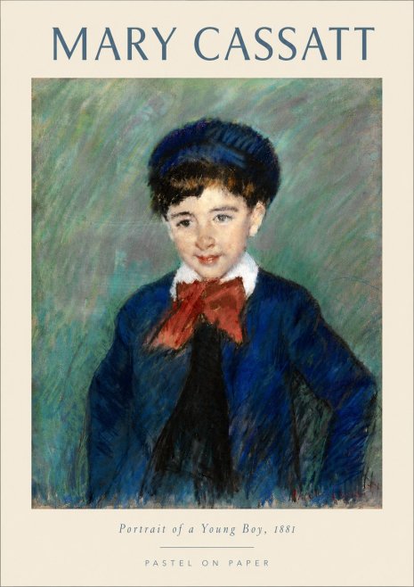 Mary Cassatt Portrait of a Young Boy, 1881 No4 - Plakat