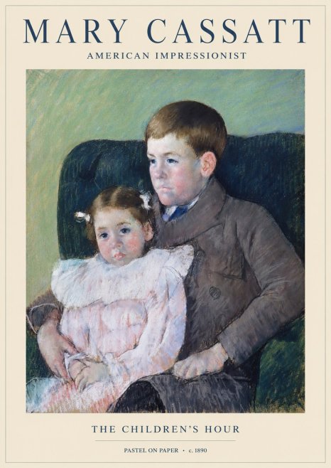 Mary Cassatt The Children's Hour No1 - Plakat