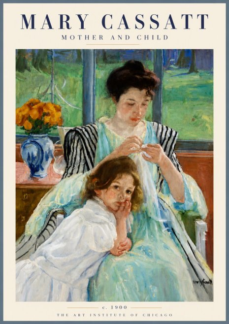 Mary Cassatt Mother and Child VII No6 - Plakat