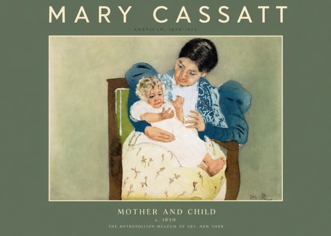 Mary Cassatt Mother and Child VIII No2 - Plakat