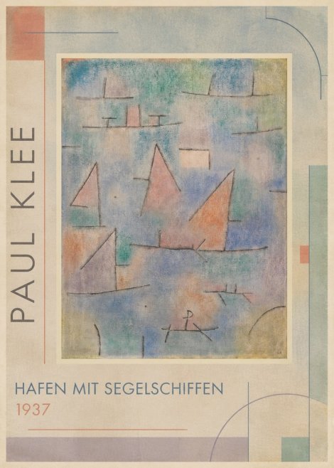 Paul Klee Hafen Mit Segelschiffen No1 - Plakat