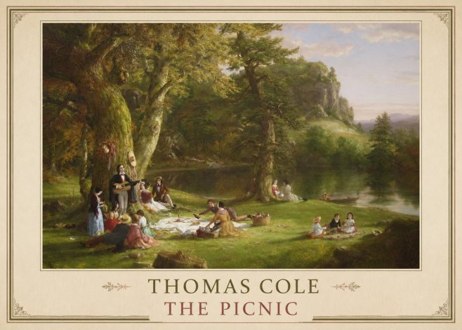 Thomas Cole The Picnic No2 - Plakat