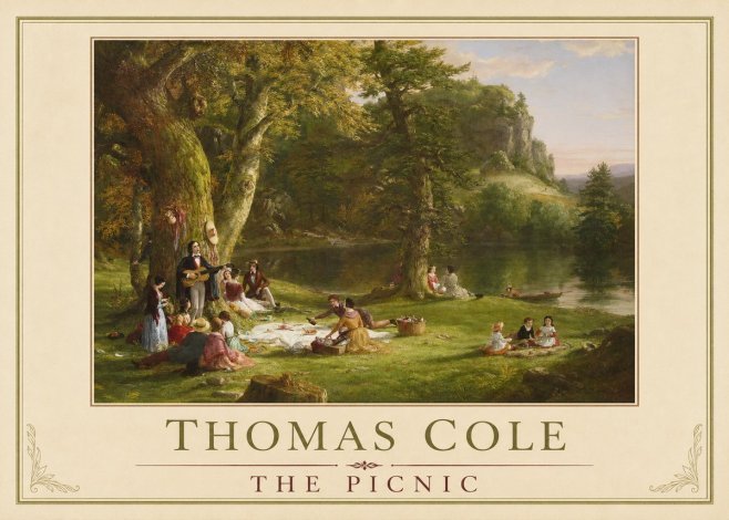 Thomas Cole The Picnic No4 - Plakat