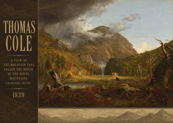 Thomas Cole A View of the Mountain Pass Called the Notch of the White Mountains (Crawford Notch) II No2 - Plakat
