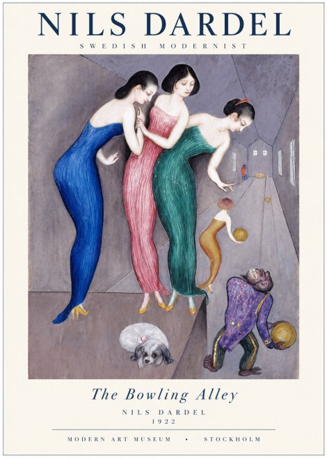 Nils Dardel Three Graces No2 - Plakat