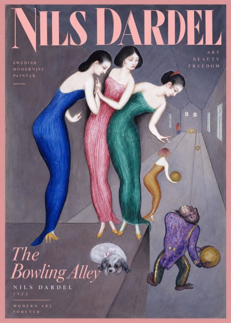 Nils Dardel Three Graces No3 - Plakat