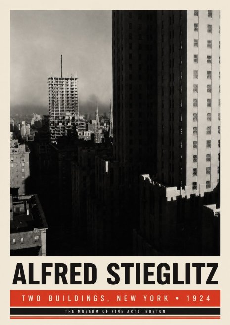 Alfred Stieglitz Two Buildings, New York No6 - Plakat