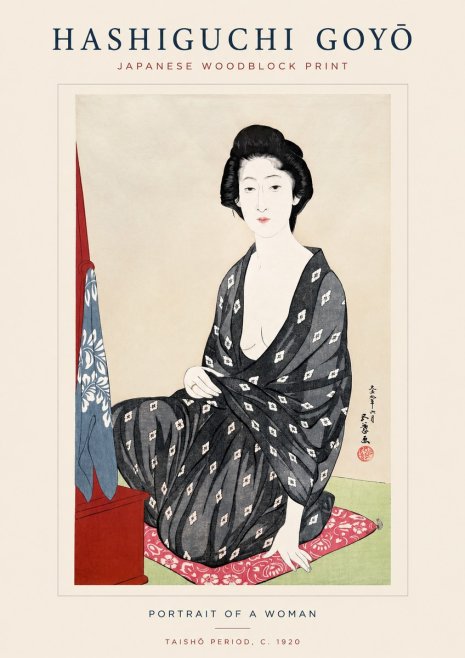 Hashiguchi Goyō Portrait of a Woman No1 - Plakat
