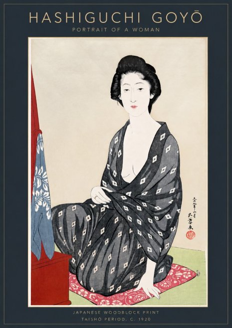Hashiguchi Goyō Portrait of a Woman No3 - Plakat
