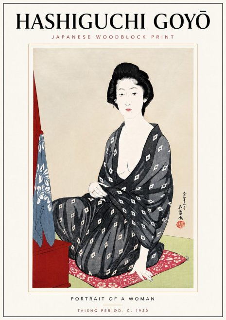Hashiguchi Goyō Portrait of a Woman No6 - Plakat