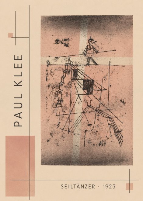 Paul Klee Seiltänzer III No2 - Plakat