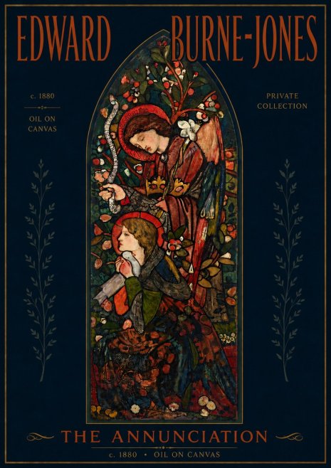 Edward Burne-Jones The Annunciation I No5 - Plakat