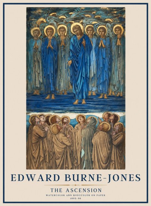 Edward Burne-Jones The Ascension No1 - Plakat
