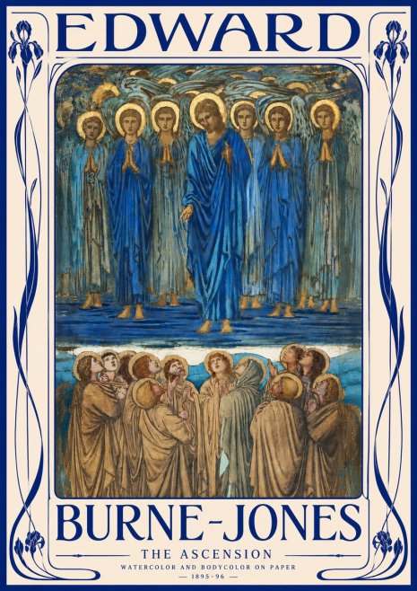 Edward Burne-Jones The Ascension No3 - Plakat