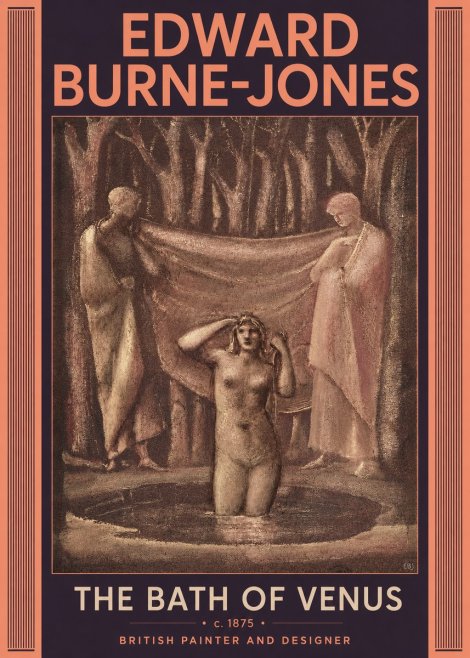 Edward Burne-Jones The Bath of Venus No6 - Plakat