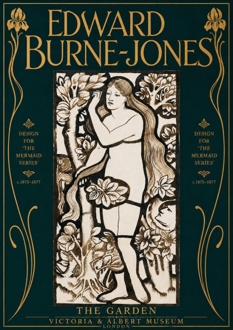 Edward Burne-Jones The Garden No4 - Plakat
