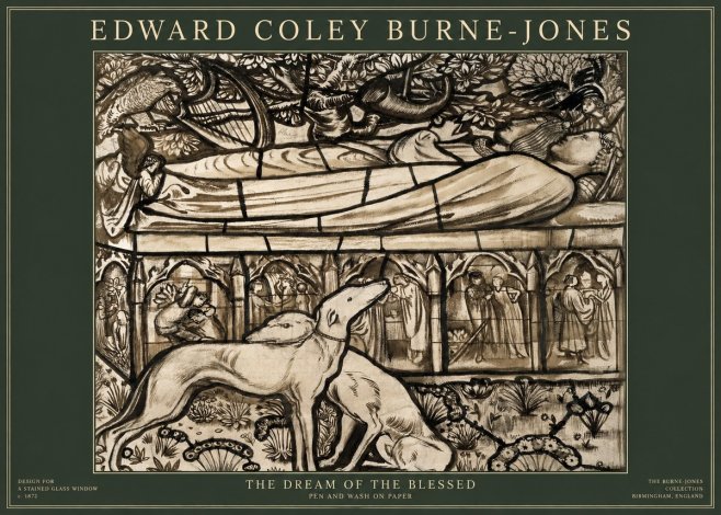 Edward Burne-Jones The Dream of the Blessed No1 - Plakat