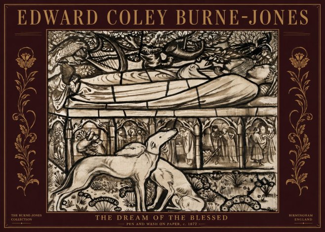 Edward Burne-Jones The Dream of the Blessed No5 - Plakat