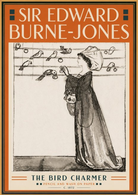 Edward Burne-Jones The Bird Charmer No5 - Plakat