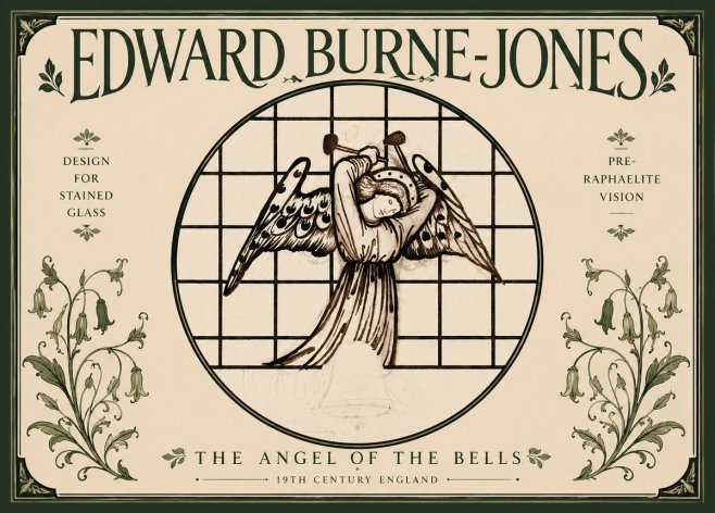 Edward Burne-Jones The Angel of the Bells No5 - Plakat