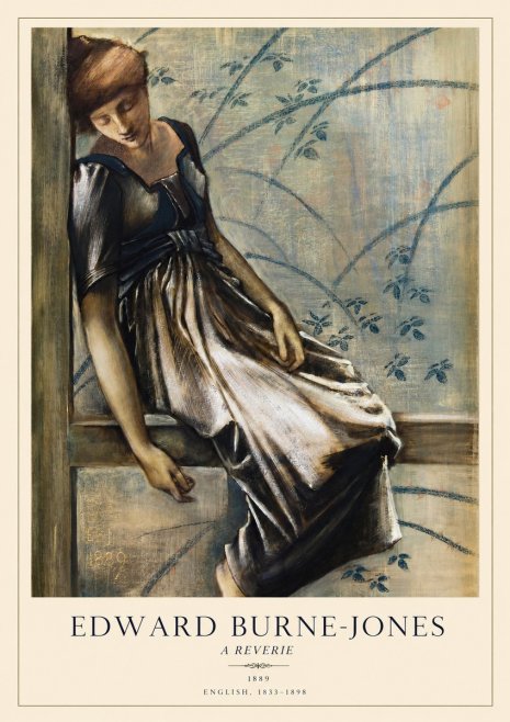 Edward Burne-Jones A Reverie No1 - Plakat