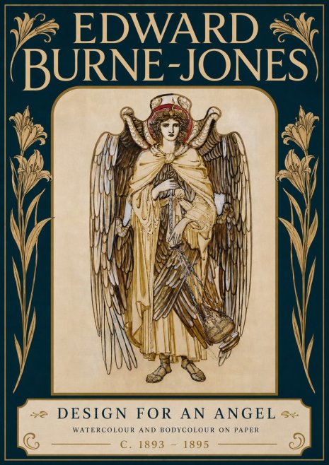 Edward Burne-Jones Design for an Angel No5 - Plakat