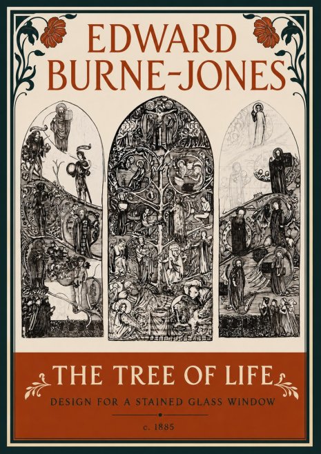 Edward Burne-Jones The Tree of Life No4 - Plakat