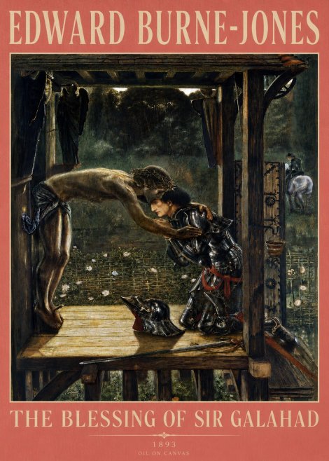 Edward Burne-Jones The Blessing of Sir Galahad No3 - Plakat