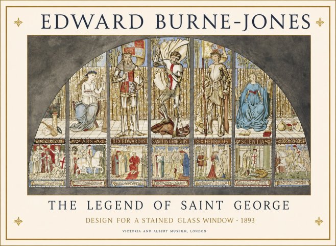 Edward Burne-Jones The Legend of Saint George No1 - Plakat
