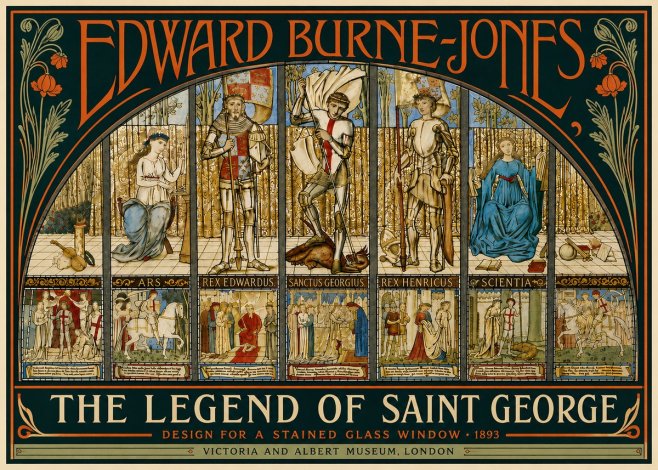 Edward Burne-Jones The Legend of Saint George No5 - Plakat