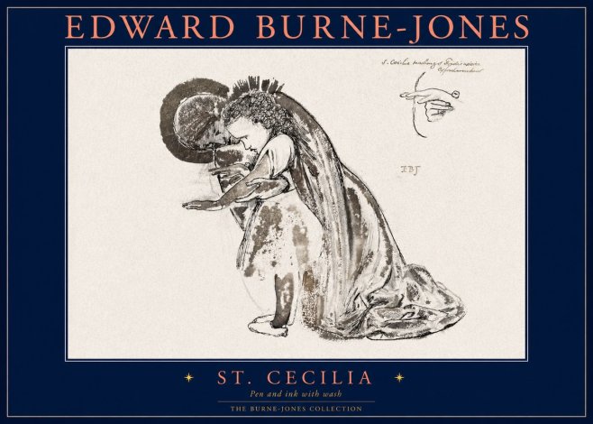 Edward Burne-Jones St. Cecilia No2 - Plakat