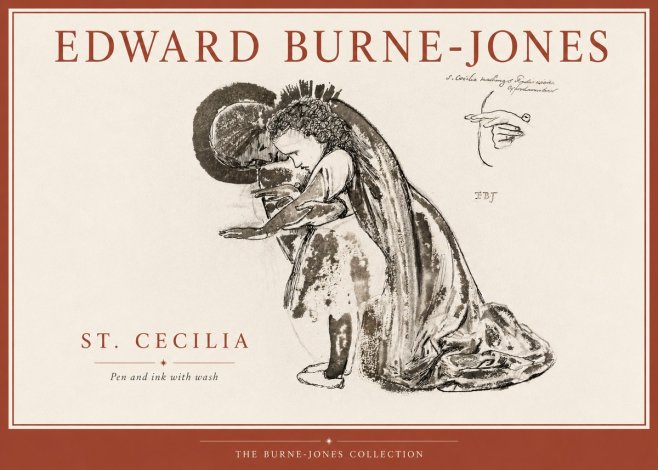 Edward Burne-Jones St. Cecilia No4 - Plakat