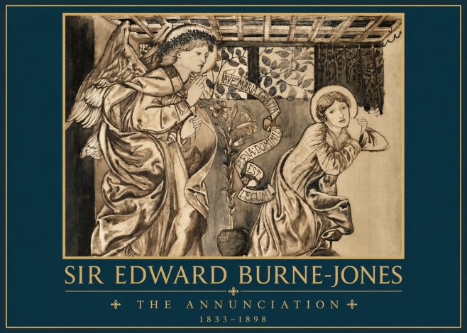 Edward Burne-Jones The Annunciation II No2 - Plakat