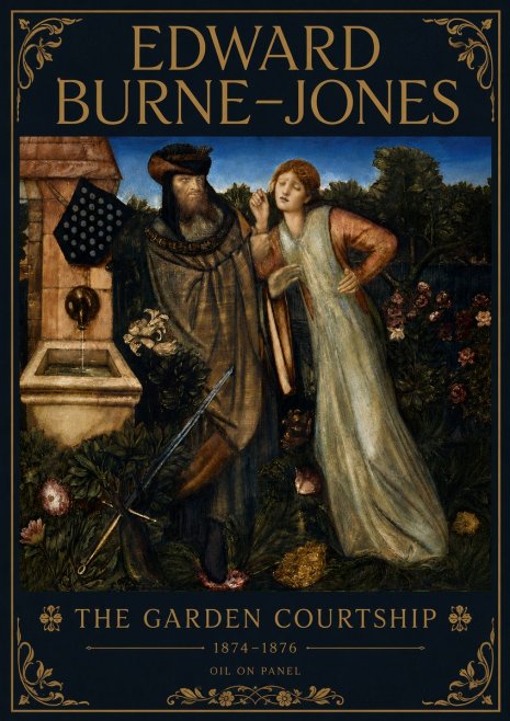 Edward Burne-Jones The Garden Courtship No6 - Plakat